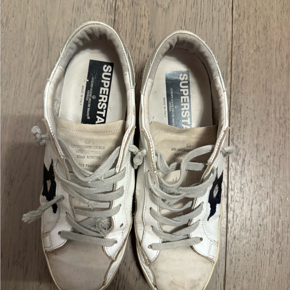 White and Black Sneakers - Picture 2 of 4